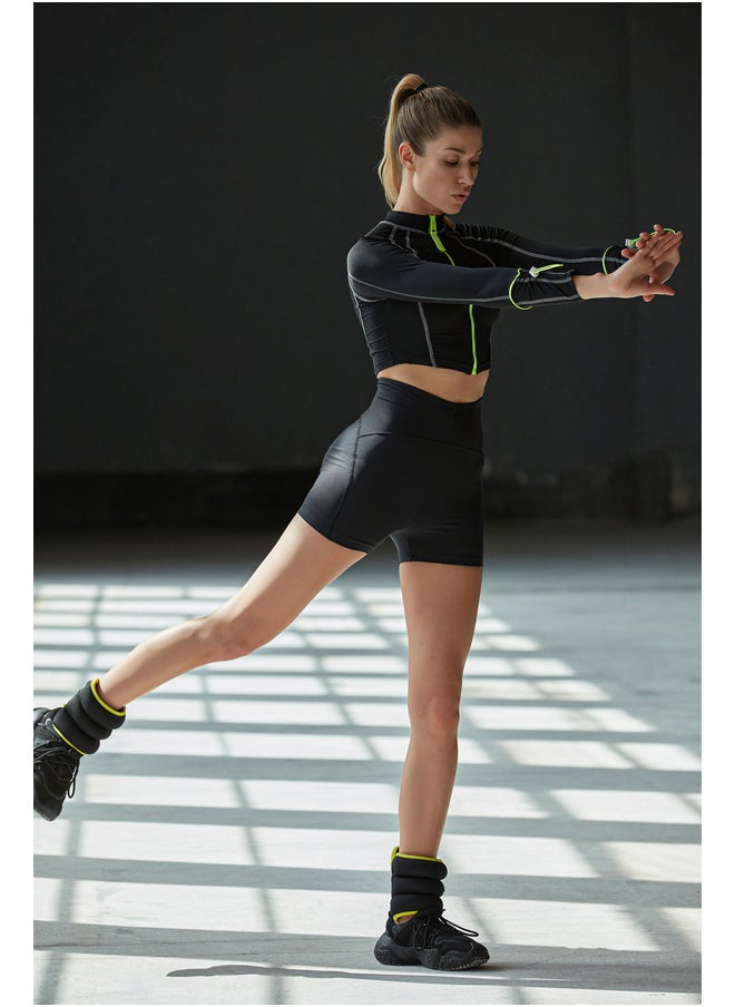 trendyol - Black Recovery Knitted Sports Shorts Tights TWOSS21SR0545 - Image 1