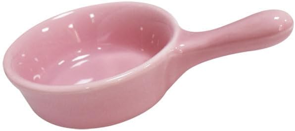 Albedel Pink 6 pcs Porcelain Soy Sauce Dish Ceramic Dip Dipping Mini Small Bowls Plate 101 oz wHandle for Dinner Baking BBQ and Cooking - Image 3