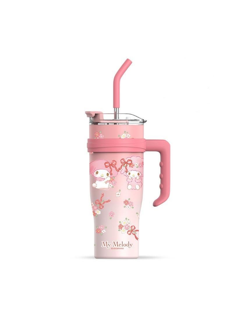 My melody Reusable Vacuum quenching Cup, 40oz Cup Large Capacity Vacuum Cup with Straw car Heat Preservation Cold Preservation Large ice Cup , Iced Tea or Coffee, Smoothie More, Cream, 40 oz - pzsku/Z1D6B4A003997486B43ADZ/45/_/1726821760/dc1fc0de-6ee5-4f9f-aded-dc35c35f99b0