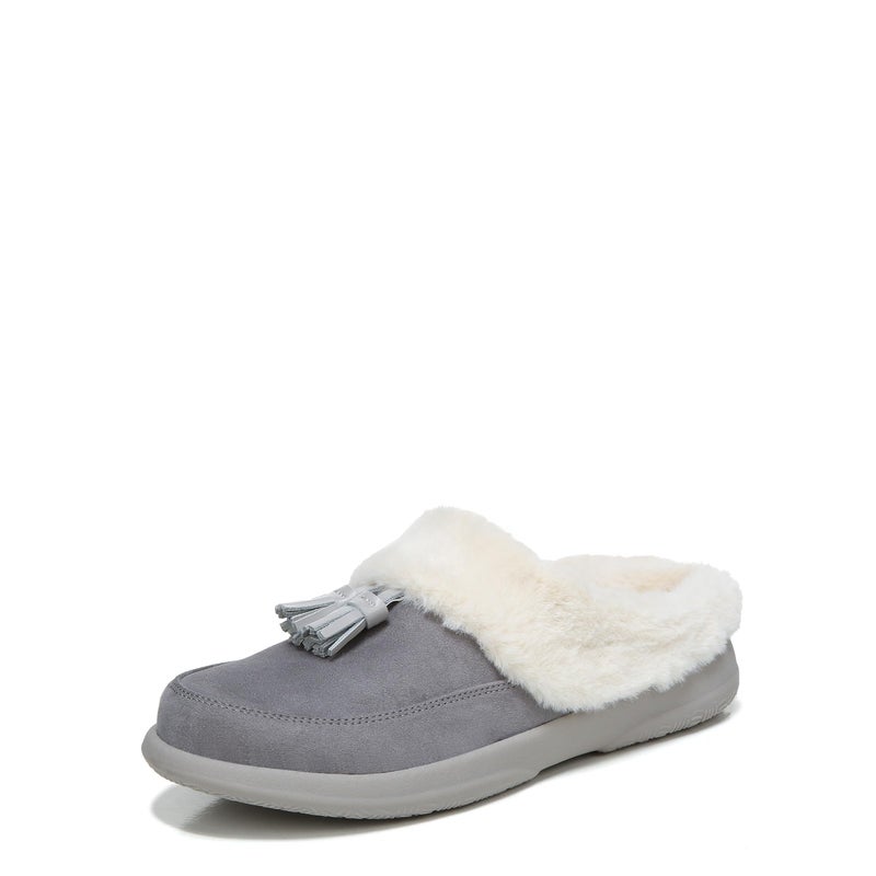 Vionic Cedar Perrin Women's Slip-On Cozy Slipper- Supporting Ladies Indoor/Outdoor Slippers that Include VIO MOTION Technology Charcoal 7 Medium - Image 1