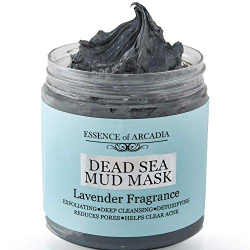 essence of arcadia Dead Sea Mineral Mud Mask Scented with Lavender for Face and Body - 100% Natural Minerals - Minimize Pores, Removes Blackheads and Wrinkles for Men and Women, a Healthier Complexion 8.8 oz - Image 1