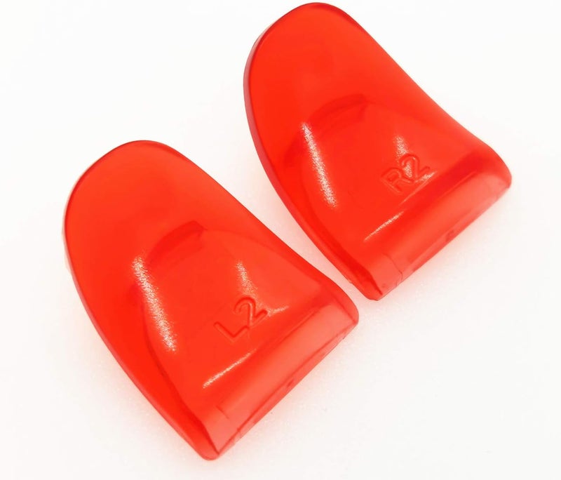 Asokex L2 R2 Ps4 Trigger Extenders (2 Pairs L2 R2 Triggers, 4pcs Joystick Cap, 2 Pairs LED Light Bar Decal) for Ps4 Controller(red) - Image 2