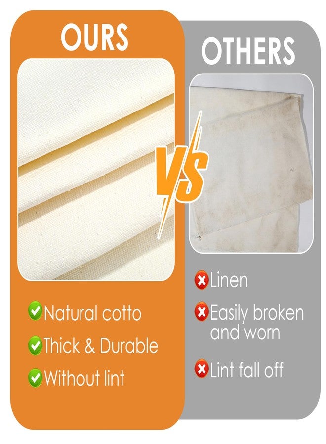 guduling 2-Pack Proofing Towels for Bread,Natural Bread Towels for Proofing,Tea Cloths for Sourdough for Baguettes & Artisan Loaves, Large 30"x18" + Medium 19"x14", Tightly Woven for Shape Retention - Image 5