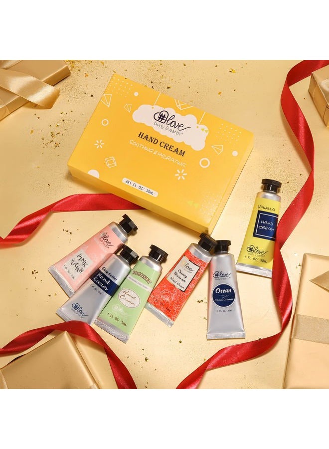 Generic BODY & EARTH # LOVE Hand Cream Gift Set Hand Lotion Sets for Women Gift, Pack of 6 Advanced Repair Hand Cream for Dry Hands Non-greasy Best Birthday Christmas Gift for Women Gift Ideas  - Image 3
