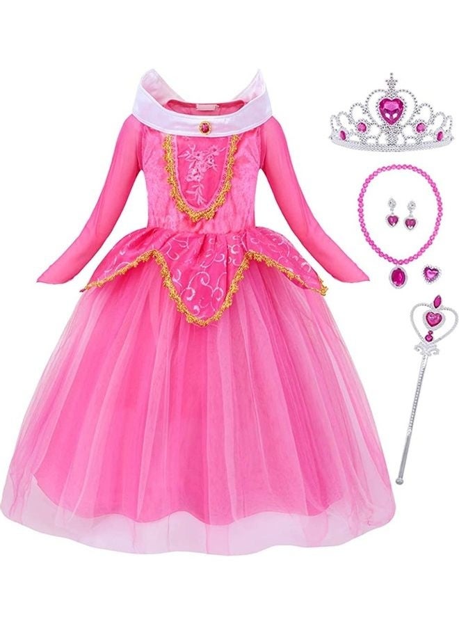 Princess Party Costume Dress Set 140cm - Image 1