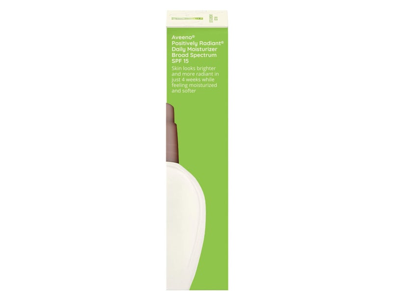 Aveeno Positively Radiant Daily Facial Moisturizer with Broad Spectrum SPF 15 Sunscreen & Total Soy Complex for Even Tone & Texture, Hypoallergenic, Oil-Free & Non-Comedogenic, 4 fl. oz - Image 4