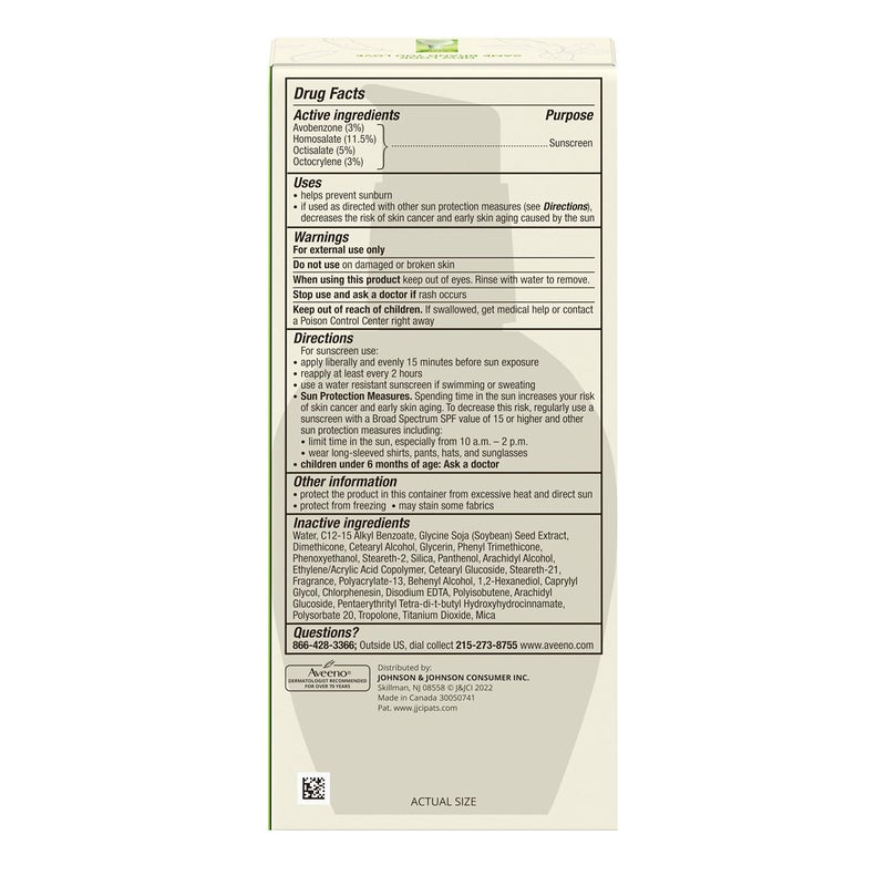 Aveeno Positively Radiant Daily Facial Moisturizer with Broad Spectrum SPF 15 Sunscreen & Total Soy Complex for Even Tone & Texture, Hypoallergenic, Oil-Free & Non-Comedogenic, 4 fl. oz - Image 3