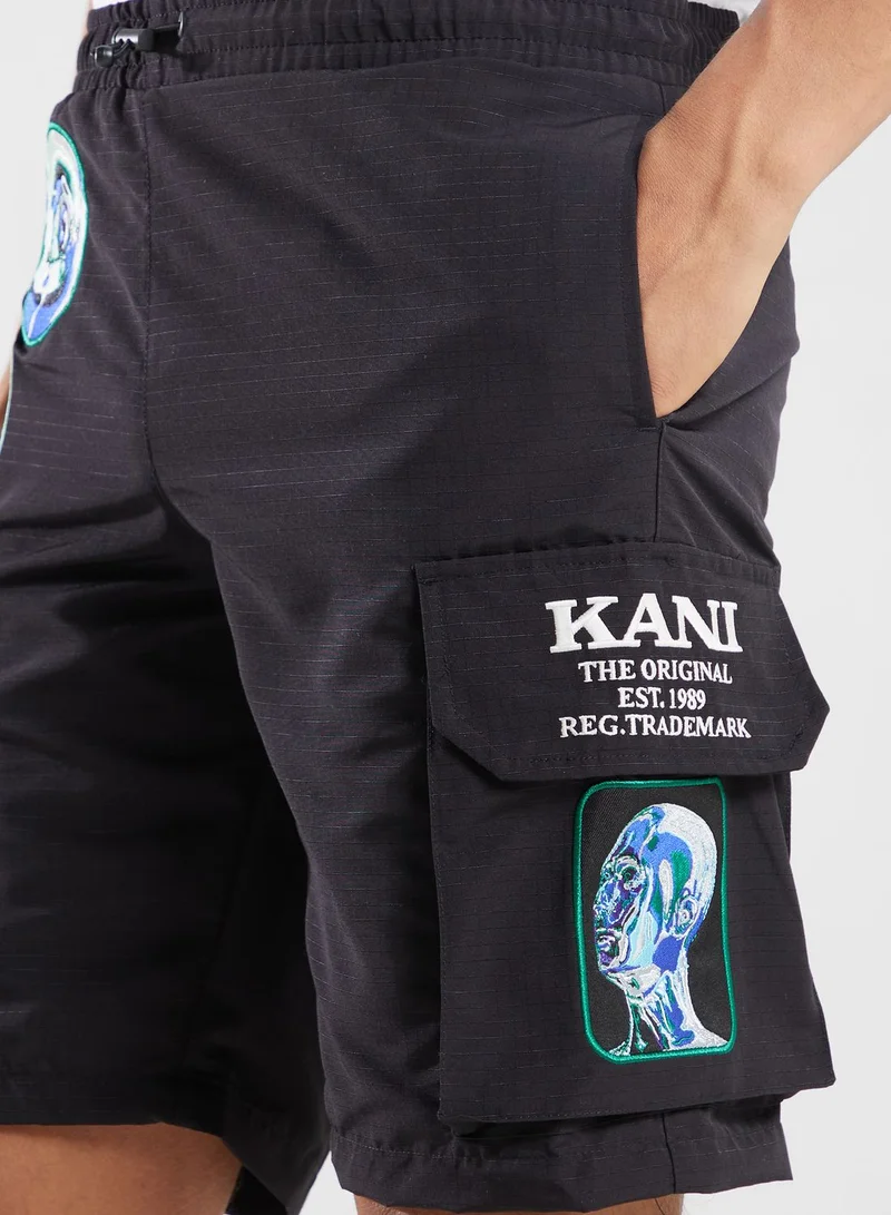 Karl Kani Retro Patched Shorts