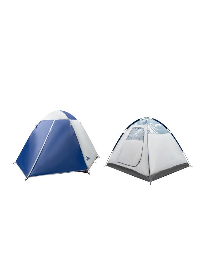 ASFANES Screened Camping Tent, 4 Person Waterproof, Haven Tent, Backpack Double Layer Shelter, Easy Setup and Portable for Outdoor, Picnic, Navy Blue. - Image 2