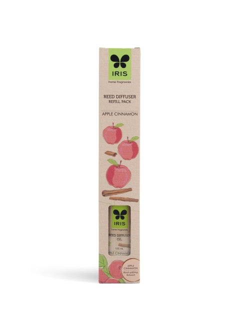 Iris Reed Diffuser Refill Pack Apple Cinnamon Fragrance 100ml
