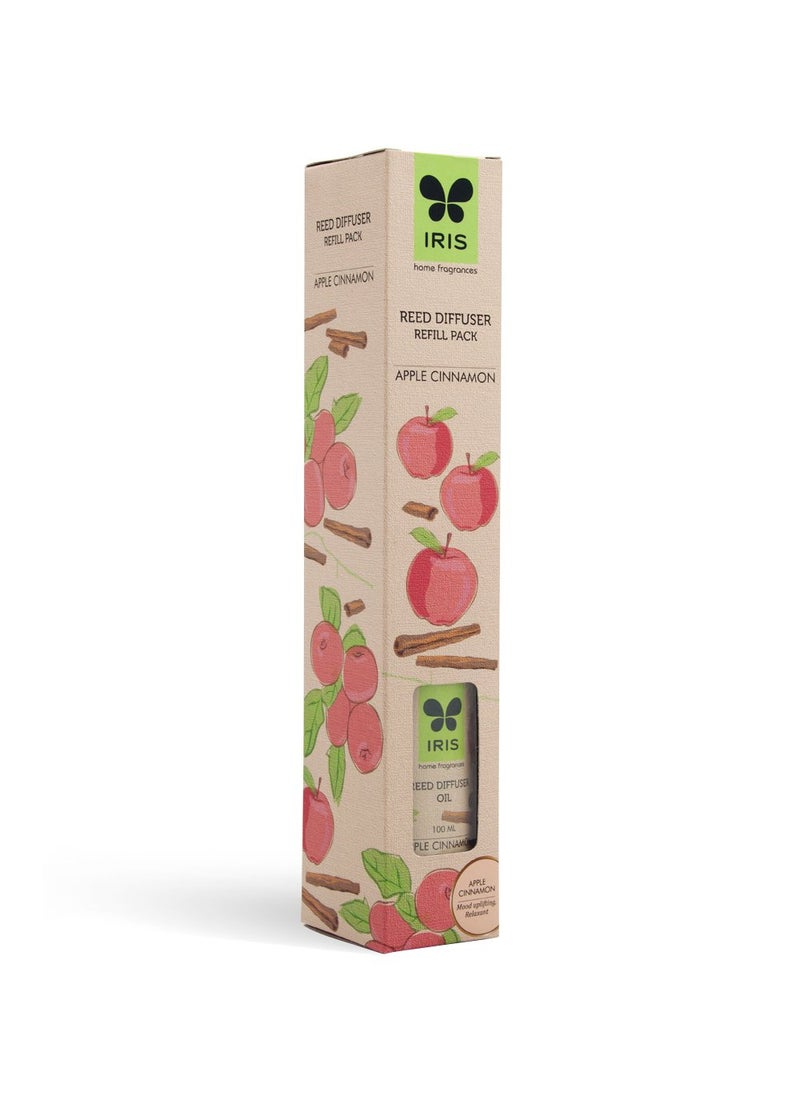 IRIS Iris Reed Diffuser Refill Pack Apple Cinnamon Fragrance 100ml  - Image 5