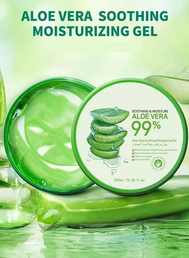 DubaiGallery Soothing and Moisturizing Aloe Vera Gel Green 300ml - Image 4