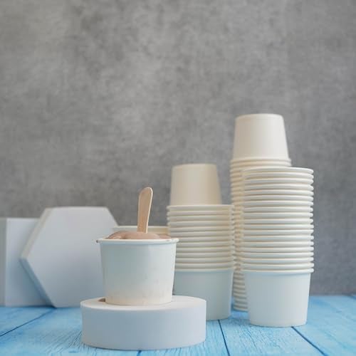 PARICOTT 100ml – 100 Cups | White Plain Paper Cups | Eco-Friendly & Recyclable Disposable Cups for Juice, Water, Cold Drinks, Cocktails | Ideal for Parties, Weddings, Events, Office & Everyday Use - Image 3