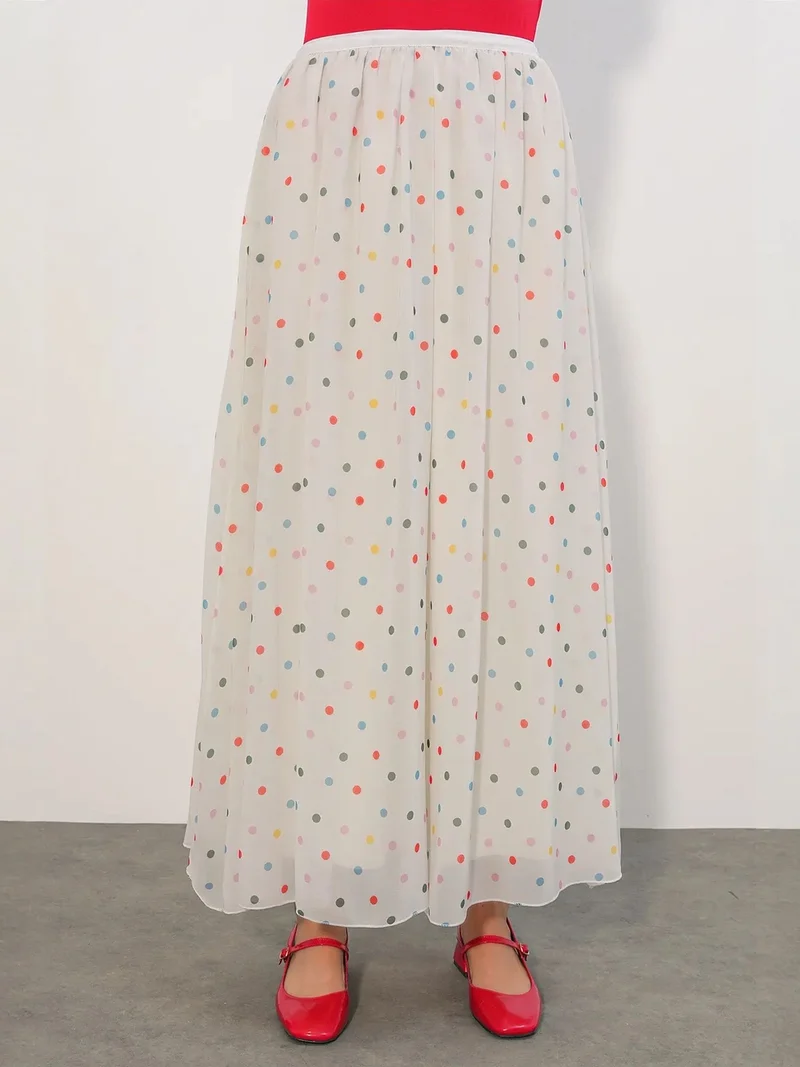 BDART High-Waist Polka Dot Maxi Skirt
