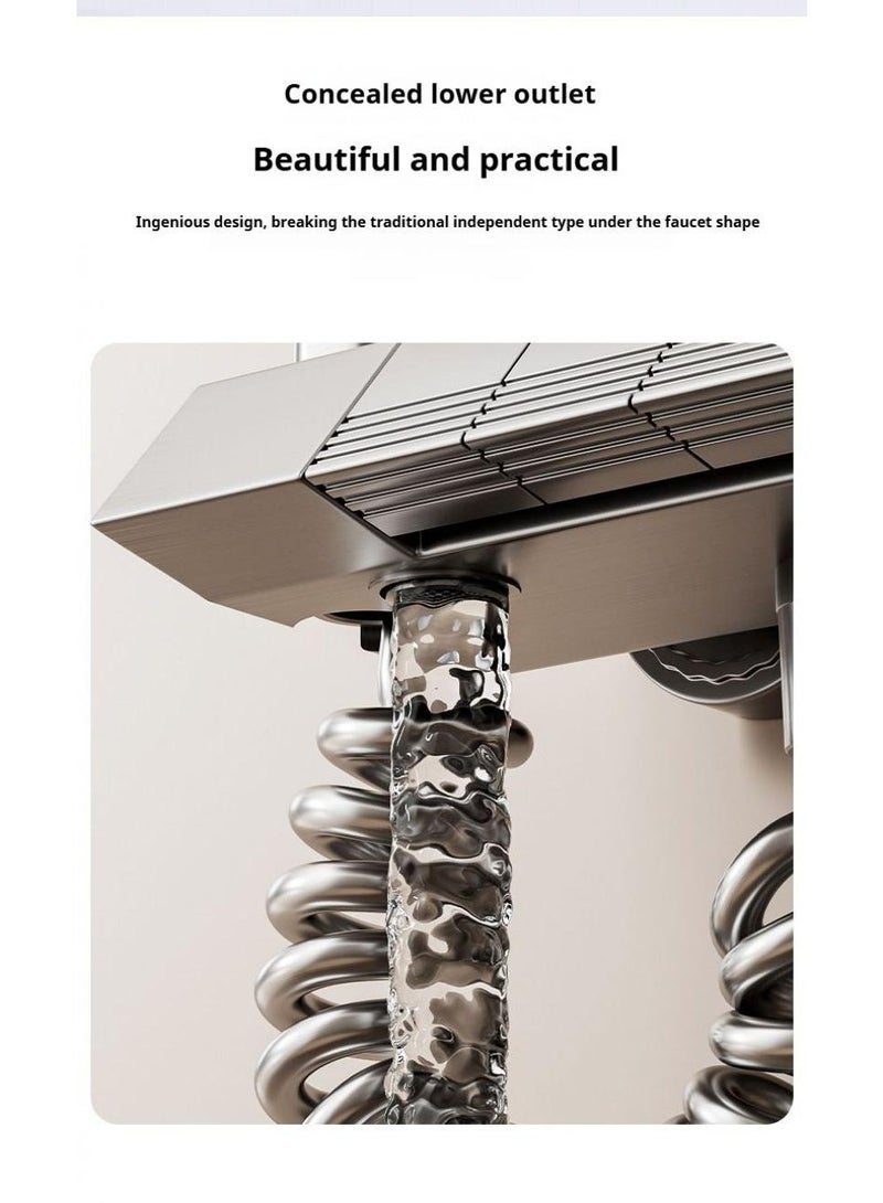 Y&D Piano Key Shower Faucet Set Black Digital Display Shower System 4 Function Bathroom Rain Shower Combo Set Brass Bathtub Faucet With 3 Mode Hand Shower And Bidet Sprayer - Image 5