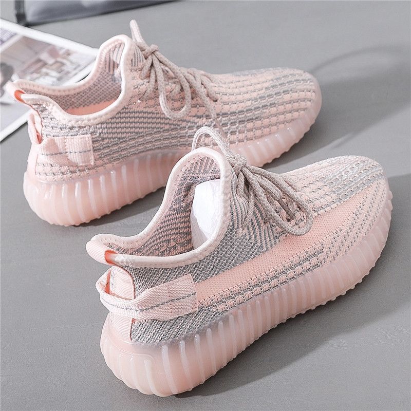 Summer Coconut Shoes Fly-Knit Sneakers Breathable Lightweight Casual Korean Versatile Running Shoes For Women Trendy - Image 2