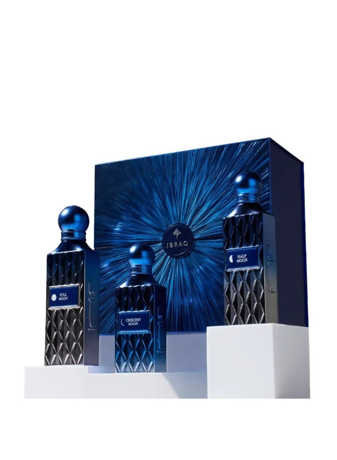 ابراق عطور إبراهيم القرشي - مجموعة عطور القمر - هلال 75 مل، نصف قمر 100 مل، قمر كامل 150 مل - Image 1