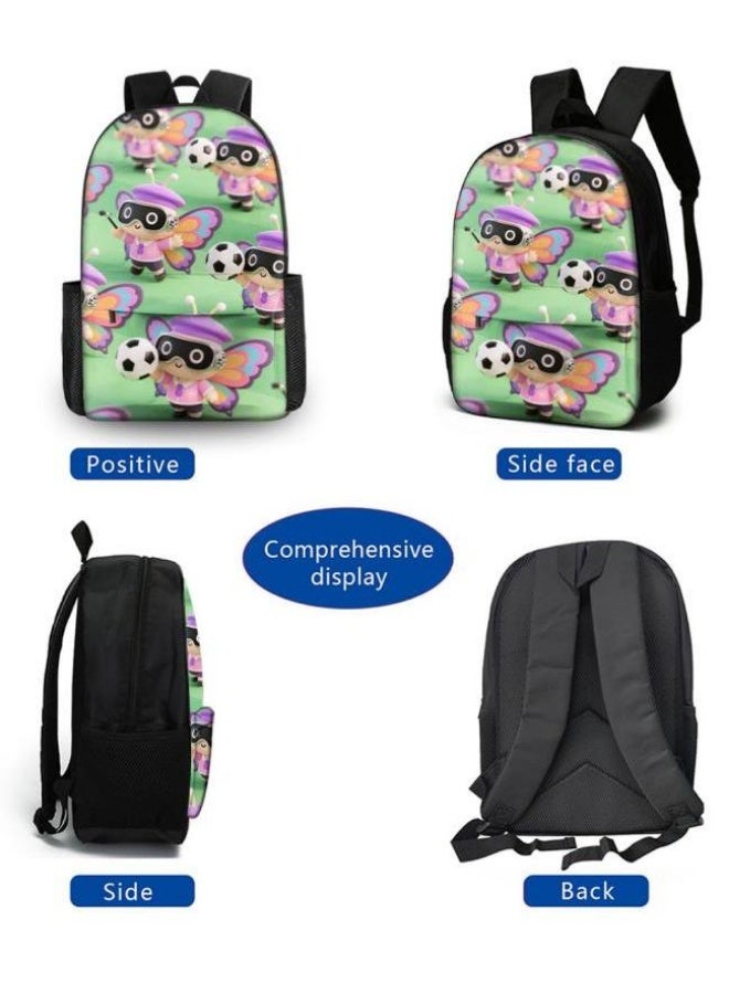 Bright Li Fire Unlock the new fashion of childish fun! Three-piece set of bags, cartoon elements for children and teenagers (students, children, friends' outings, mountain climbing, schooling, etc. can be used) - 4 - Image 3