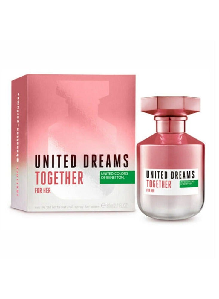 لطافة يونايتد كولورز أوف بينيتون دريمز معًا يو إي دي تواليت 80 مل - Image 1