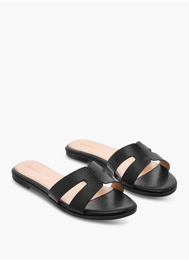 سيليست Women's Cutout Detail Slip-On Sandals