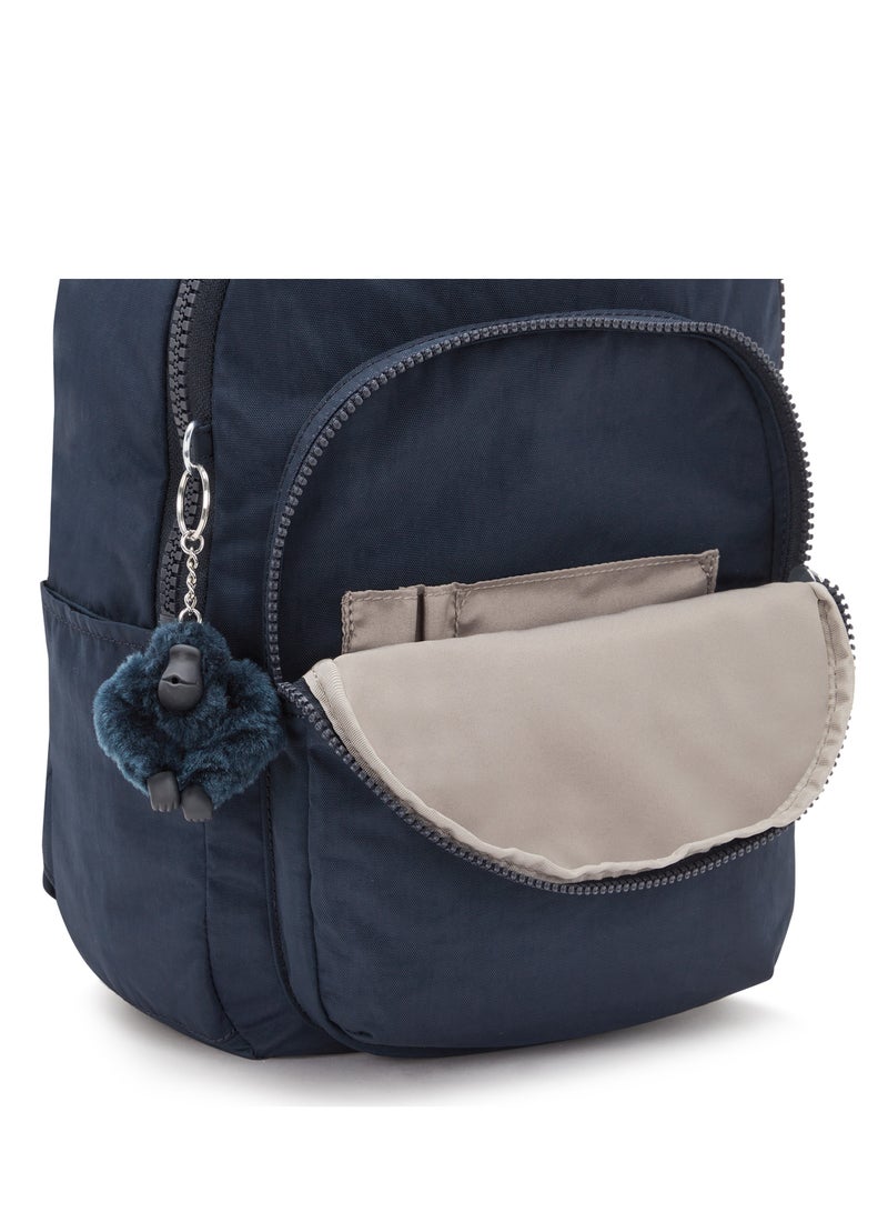 kipling Seoul Small Backpack with Tablet Compartment Blue Bleu 2 - Image 5