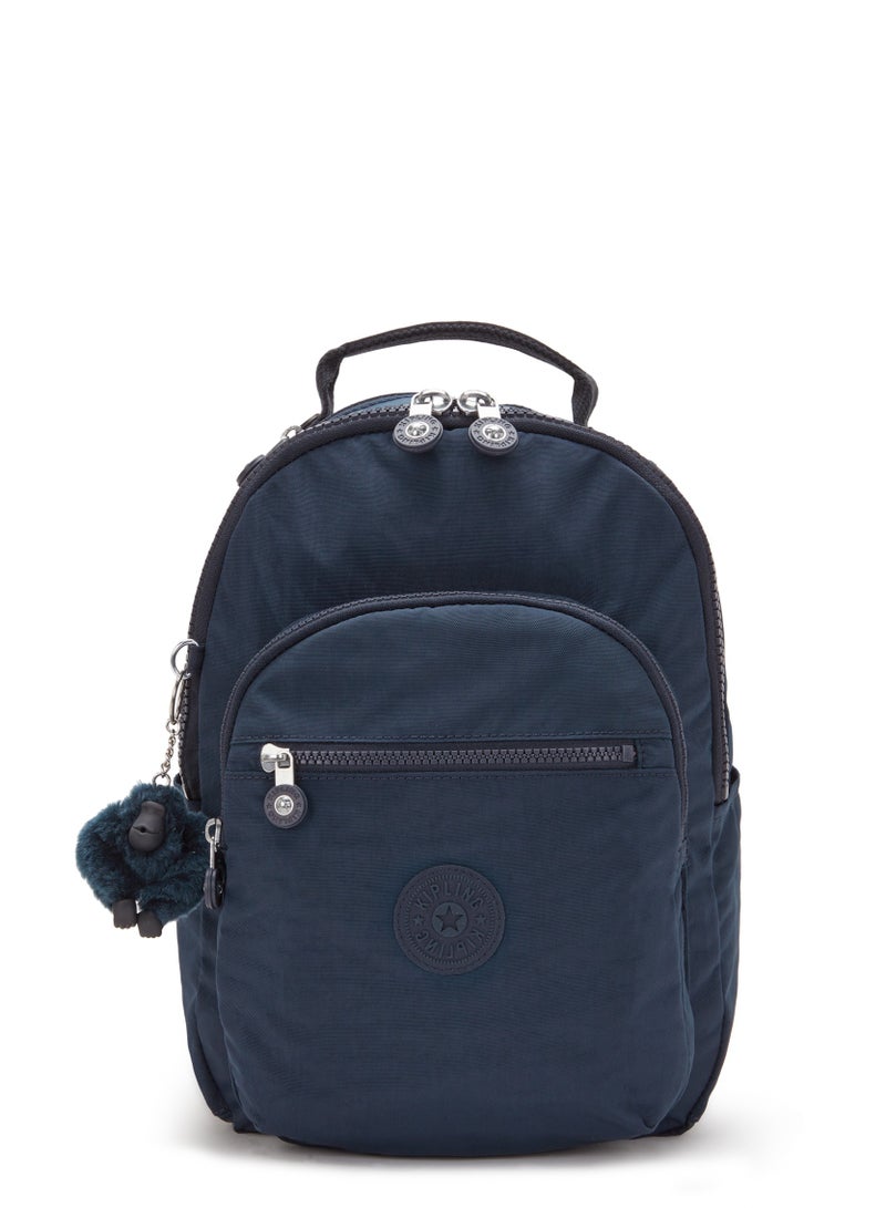 kipling Seoul Small Backpack with Tablet Compartment Blue Bleu 2 - Image 1