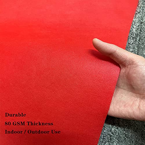 YADI Red Carpet Runner for Party, 2 x 15 ft, Non-Woven Polyester Fabric Aisle Runner for Wedding Ceremony, Hollywood Red Carpet for VIP Awards Night Theme Party Decorations - Image 3