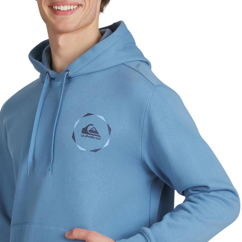 Quiksilver Men's Regular Fit Super Soft Fleece Midweight Pullover Hooded Sweatshirt, Blue Shadow, X-Large - Image 2