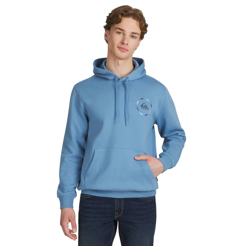 Quiksilver Men's Regular Fit Super Soft Fleece Midweight Pullover Hooded Sweatshirt, Blue Shadow, X-Large - Image 1