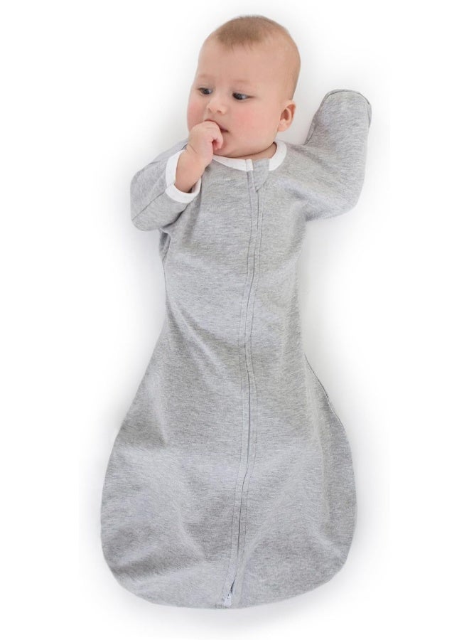 SwaddleDesigns Transitional Swaddle Sack with Arms Up Half-Length Sleeves and Mitten Cuffs  - Image 1