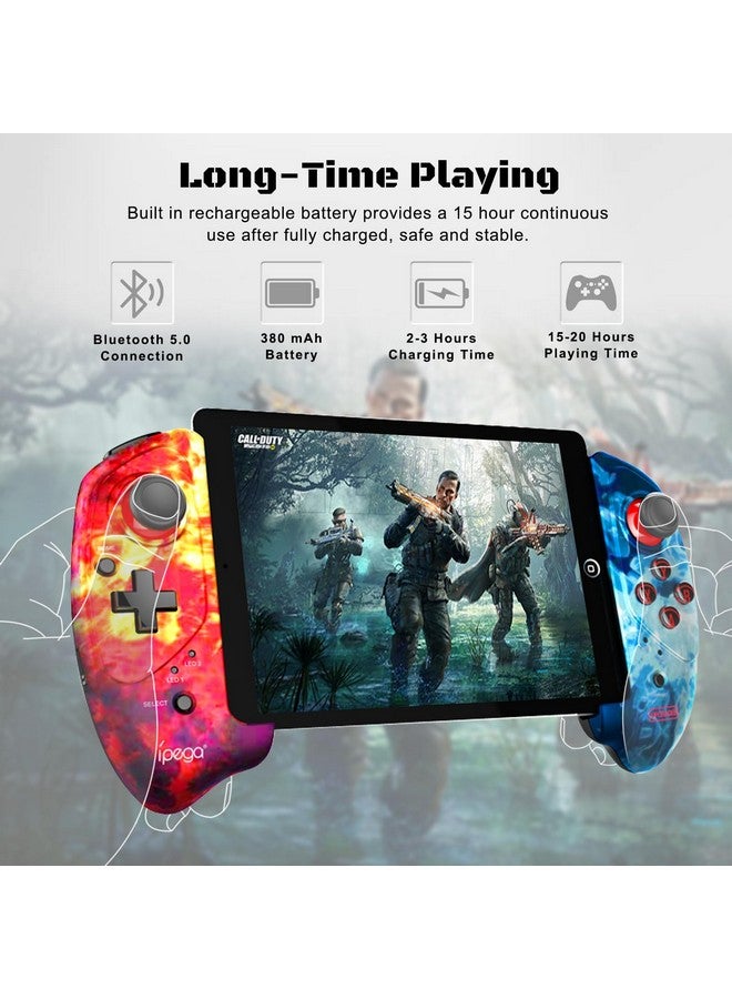 جوسو وحدة تحكم للكمبيوتر اللوحي (11 بوصة)، وحدة تحكم للهاتف لهاتف Iphone وIpad وAndroid وGalaxy Z Fold4 وGalaxy Z Flip4 وGalaxy S23 S22 21Ultra وFire Hd 10 و8 To Play Cod Mobile، عصا تحكم لاسلكية للعب المباشر - Image 5