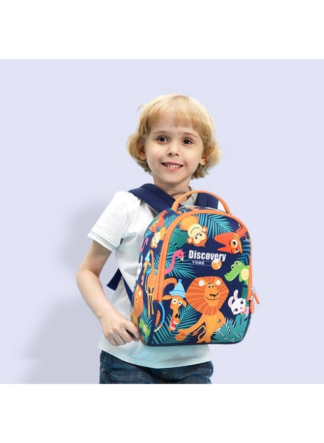 Yome Kindergarten Backpack, Children's Backpack, Holiday Gift, Elementary School Student Outdoor Travel Backpack, Animal World Small Size - Image 2