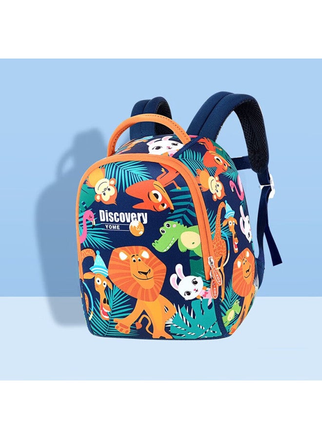 Yome Kindergarten Backpack, Children's Backpack, Holiday Gift, Elementary School Student Outdoor Travel Backpack, Animal World Small Size - Image 3