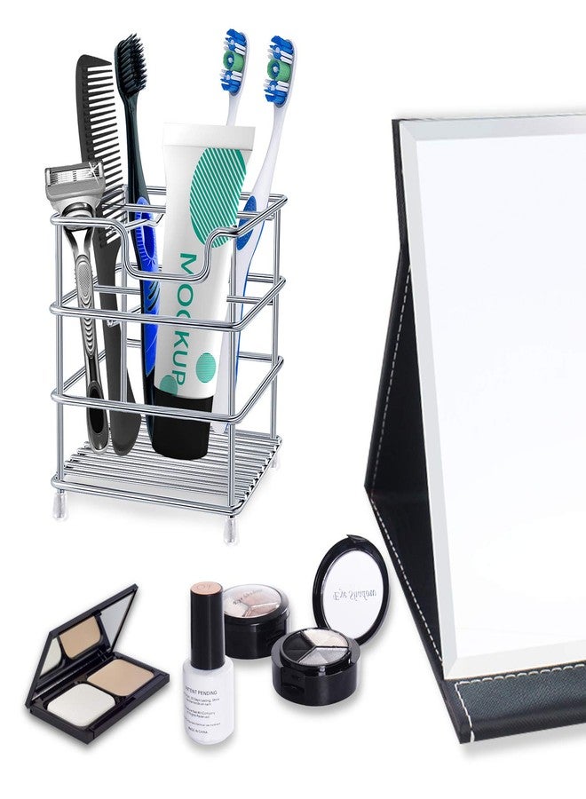 HYRIXDIRECT Toothbrush Holders for Bathrooms Stainless Steel Rustproof Toothbrush and Toothpaste Holder Organizer Tooth Brush Storage Stand - Image 5
