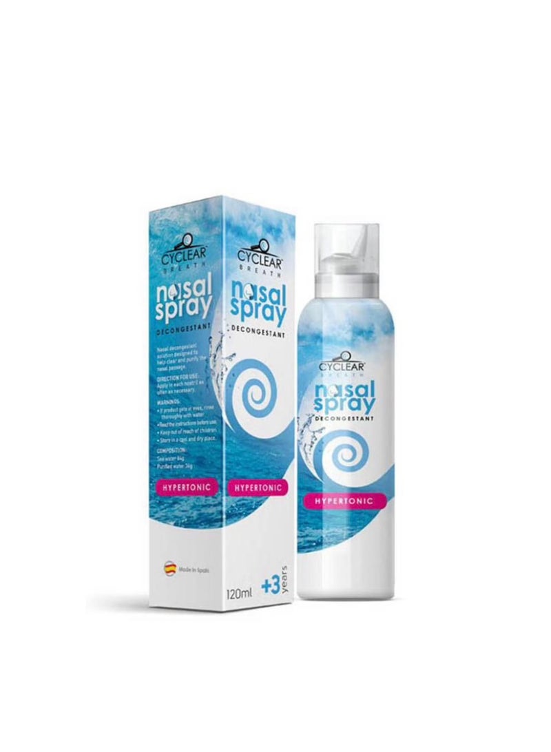 CYCLEAR HYPERTONIC NASAL SPRAY 120 ML