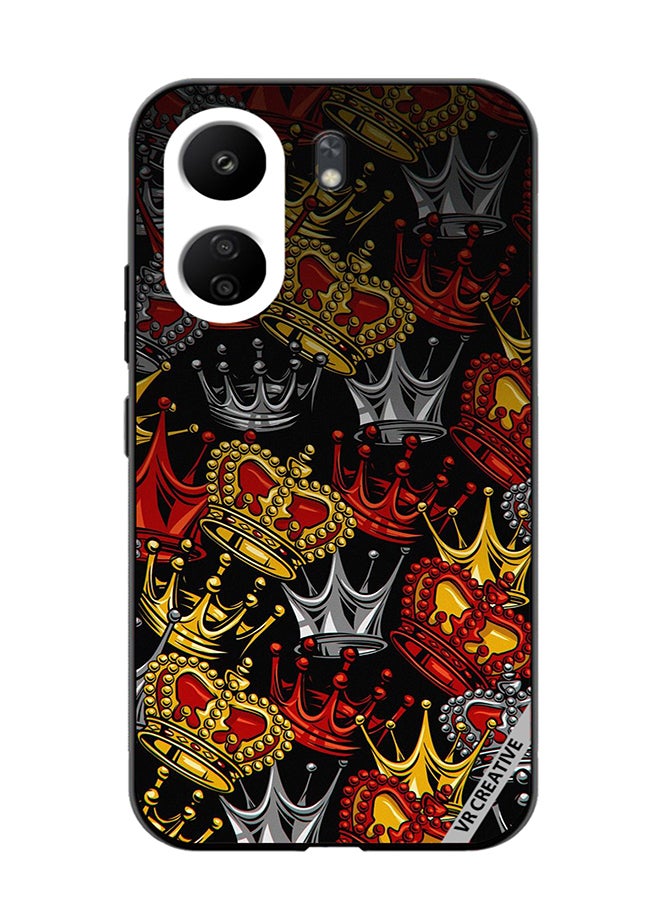 VR CREATIVE Protective Case Cover For Xiaomi Redmi 13C King And Queen Design Multicolour - Image 1