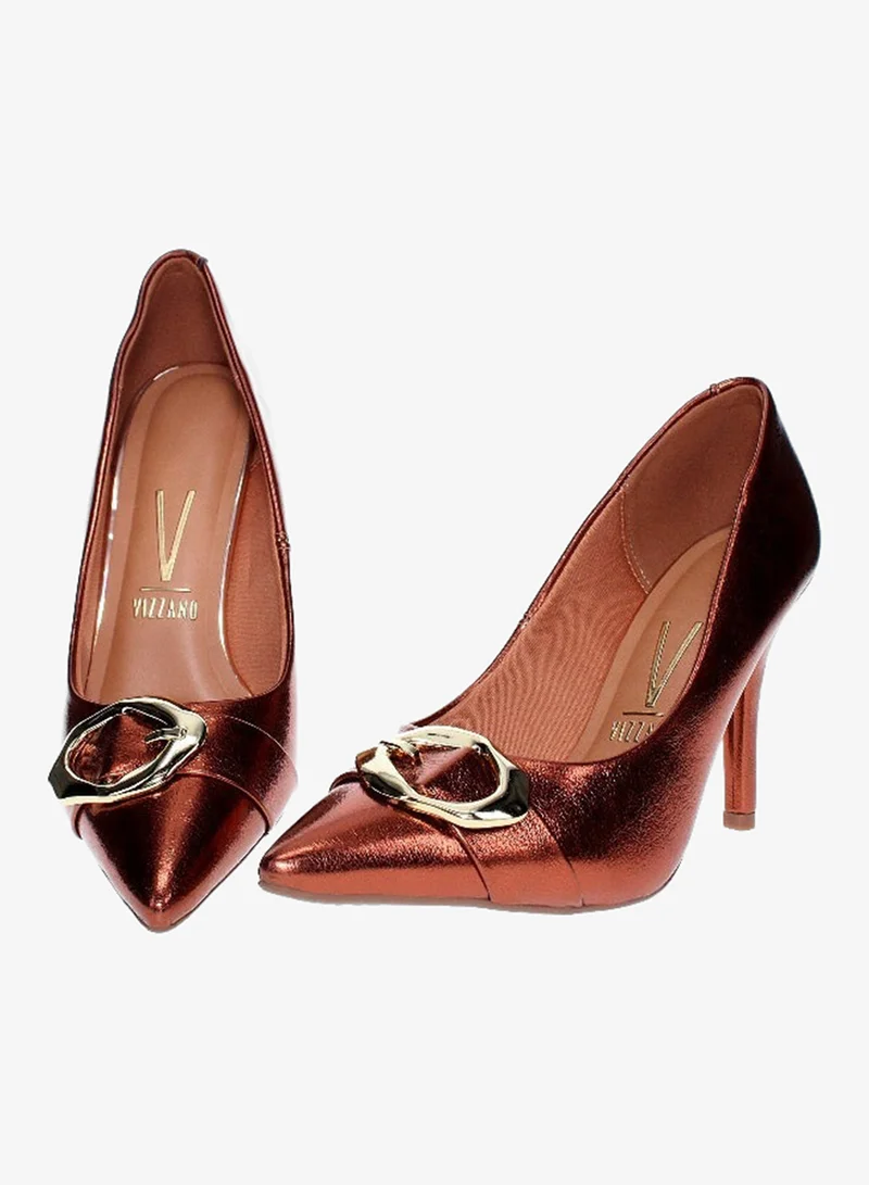 Vizzano Brown Mid Heels Shoes for Women – Classic Mid Heel Pumps for Girls & Ladies Office Wear for Women | Best Price UAE
