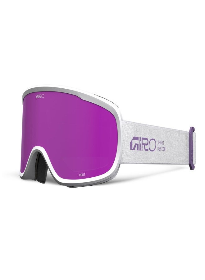 Giro Cruz Ski Goggles - Snowboard Goggles for Men, Women, Youth - Mauve Purple Stacked - Amber Pink - Image 1