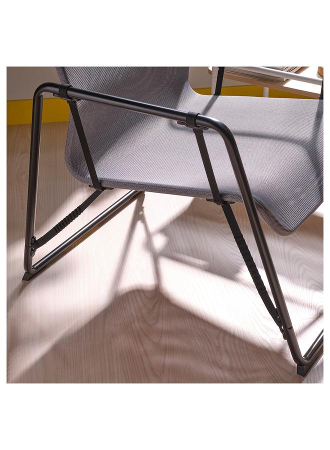 Zaboon Gaming Easy Chair, Grey/Black - Image 3