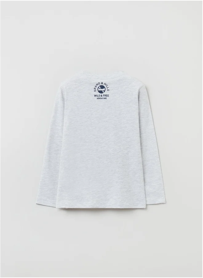 Ovs Ovs Boys Long-Sleeved T-Shirt With Embroidered Beaver.