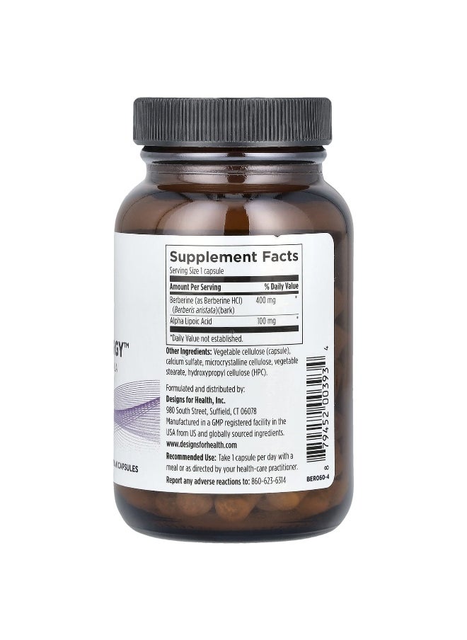 designs for health - Designs For Health, Berberine Synergy™, 60 Vegetarian Capsules - Image 1