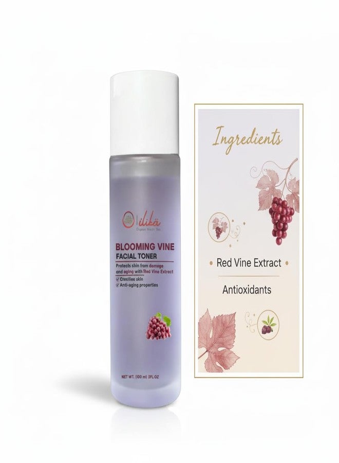 ILIKA Blooming Vine Facial Toner | Hydrating & Refreshing Alcohol-Free Toner with Red Vine Extract | Lightweight Daily Skincare | 100 ml - Image 3