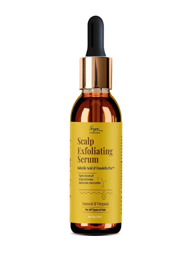 SiyaAyurveda سيروم سيا أيورفيدا لتقشير فروة الرأس مع 2% حمض الساليسيليك و Dandelix Pro لعلاج قشرة الرأس والحكة، ومكافحة القشرة، وصدفية فروة الرأس | سيروم مضاد للقشرة - Image 1