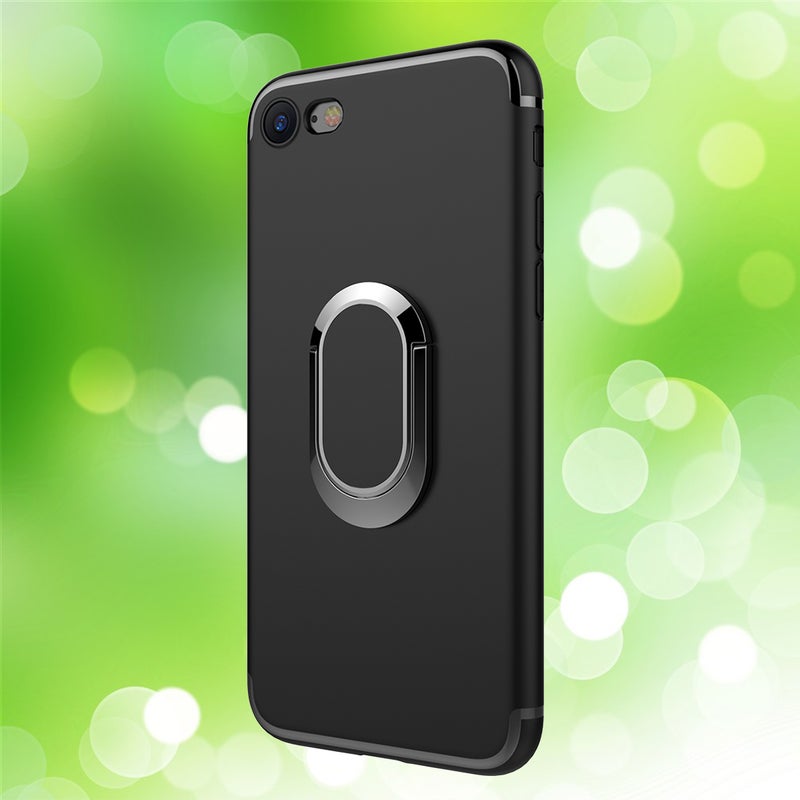 Phone Case with 360 Rotating Holder Car Holder Slim Shockproof Protective Phone Case Cover for 7/8 (Black) - Image 5