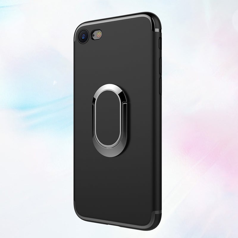 Phone Case with 360 Rotating Holder Car Holder Slim Shockproof Protective Phone Case Cover for 7/8 (Black) - Image 1