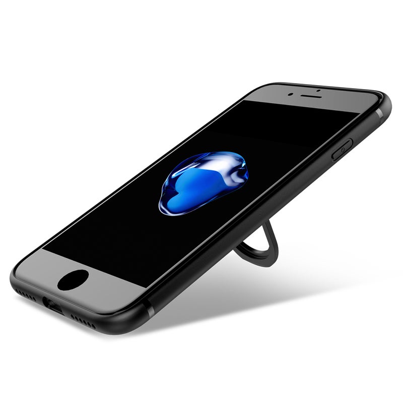 Phone Case with 360 Rotating Holder Car Holder Slim Shockproof Protective Phone Case Cover for 7/8 (Black) - Image 4
