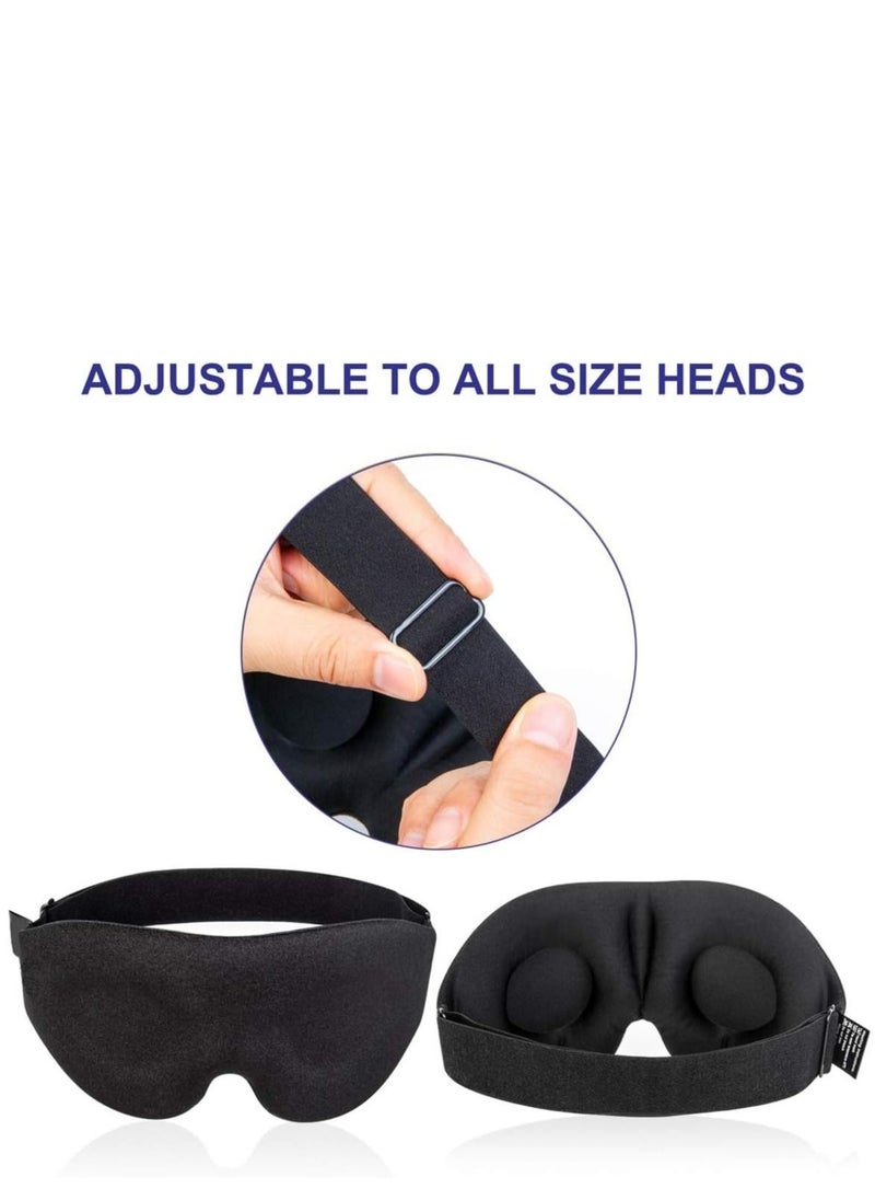 TLAXCA - Sleep Mask for Men Women,3D Contoured Cup Sleeping Mask,Soft Breathable Blackout Blindfold,Travel Eye Cover,Night Sleep Cover with Adjustable Buckle for Side Sleeper Yoga Nap - Image 1