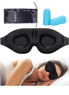 Sleep Mask for Men Women,3D Contoured Cup Sleeping Mask,Soft Breathable Blackout Blindfold,Travel Eye Cover,Night Sleep Cover with Adjustable Buckle for Side Sleeper Yoga Nap