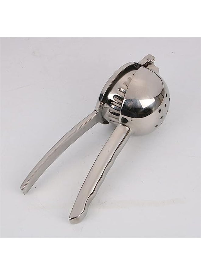 PARTNER - Big Large Thick SUS304 Stainless Steel Orange Lemon Squeezer about 400g 8.5cm Diameter Metal Professional Manual Hand Press Citrus Juicer Orange Squeezer Heavy Duty Food Grade - Image 1