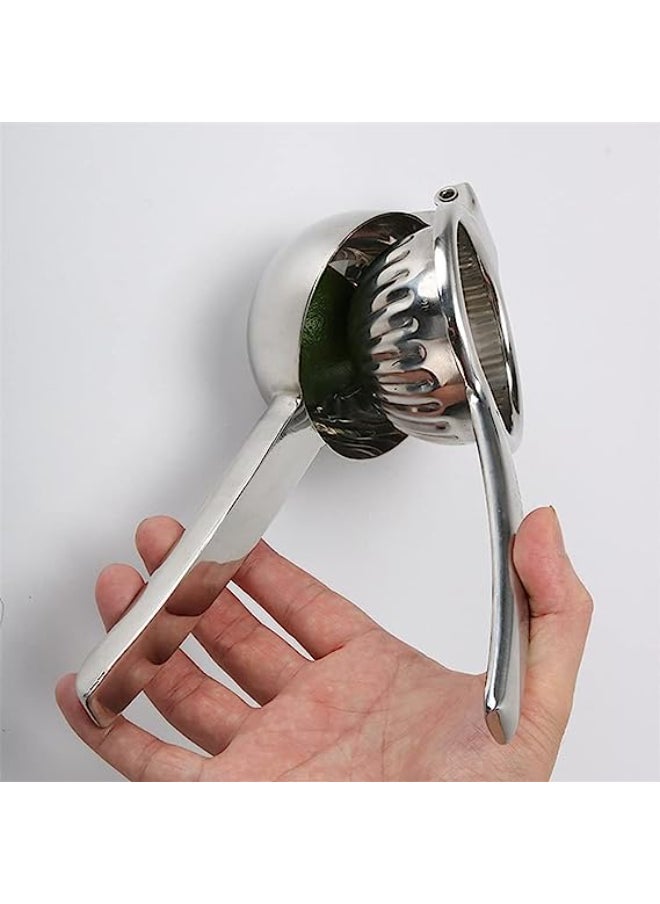 PARTNER - Big Large Thick SUS304 Stainless Steel Orange Lemon Squeezer about 400g 8.5cm Diameter Metal Professional Manual Hand Press Citrus Juicer Orange Squeezer Heavy Duty Food Grade - Image 1